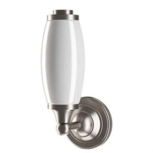 Burlington LED Round Opal Glass Tube Shade Wall Light - Brushed Nickel - ELBL13BNKL