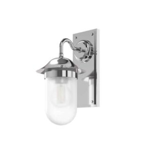 Burlington Guild Frosted Glass Wall Light - Chrome - GUL001C