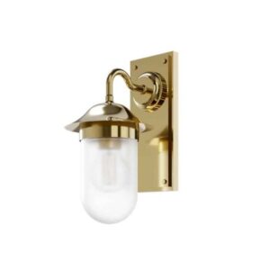 Burlington Guild Frosted Glass Wall Light - Gold - GUL001G
