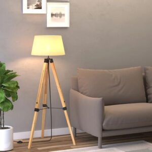 HOMCOM Tripod Floor Lamp - Grey - B31-014GY