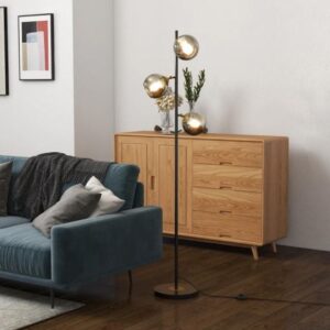 HOMCOM Tree Floor Lamp - Grey - B31-464V70BK