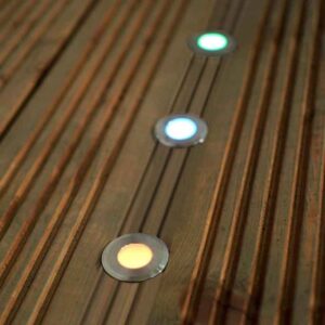 Forum Lighting Ayle Deck Solar Garden Lights 4 x 75 Lumens - Black - ZN-42060