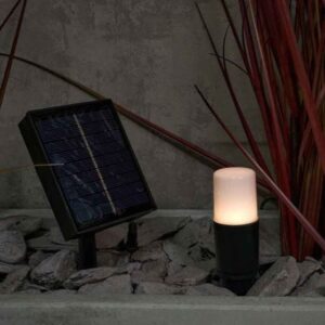 Forum Lighting Daw Spike Solar Garden Lights 4 x 75 Lumens - Black - ZN-42059