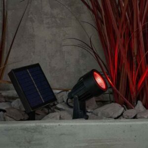 Forum Lighting Maltby Spike Solar Garden Lights 4 x 75 Lumens - Black - ZN-42058