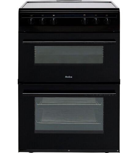 Amica Electric Cooker – 60cm Ceramic Hob, Double Oven