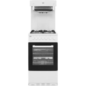 Beko 50cm Gas Cooker with Grill – White