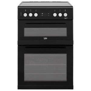 Beko 60cm Electric Cooker with Ceramic Hob - Black