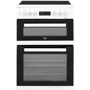 Beko Electric Cooker – 60cm Ceramic Hob, Double Oven