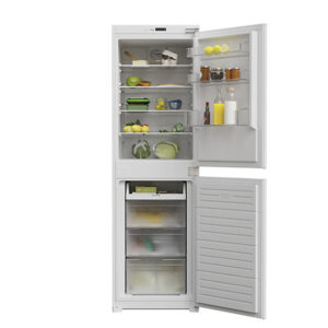 GoodHome GHBI5050UK 50:50 Classic Built-in Frost free Fridge freezer - Gloss white