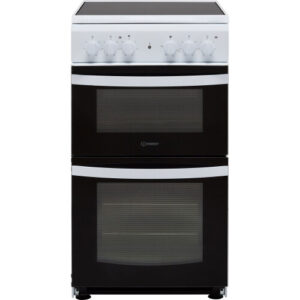 Indesit Cloe ID5V92KMW 50cm Electric Cooker with Ceramic Hob - White